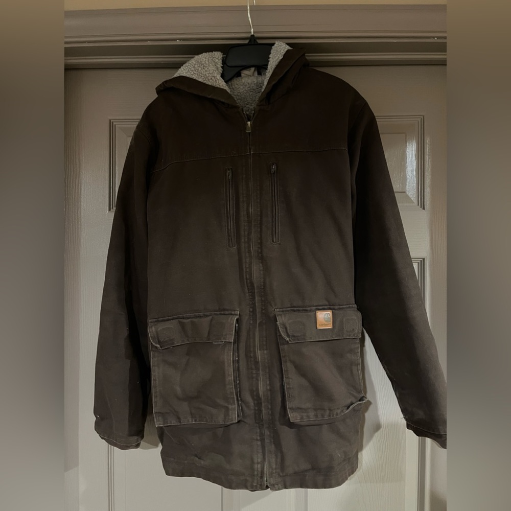 Youth Carhartt Sherpa Lined Parka Jacket